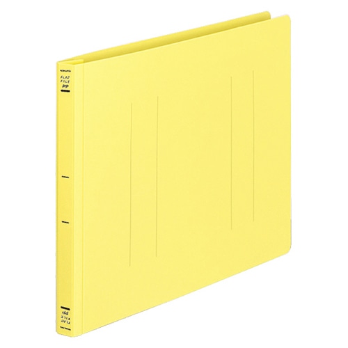 コクヨ フラットファイル(PP) A4ヨコ 150枚収容 背幅20mm イエロー フ-H15Y 1セット(10冊)