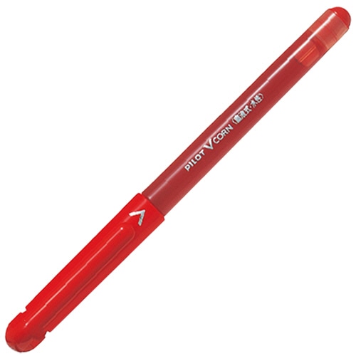 パイロット 水性ボールペン Vコーン 極細0.5mm レッド LVE-10EF-R 1セット(10本)