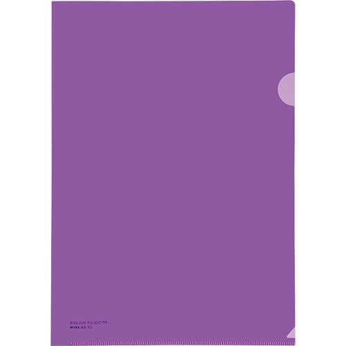 ライオン事務器 PPカラーホルダー A4 厚さ0.2mm バイオレット CF-6 1セット(5枚)
