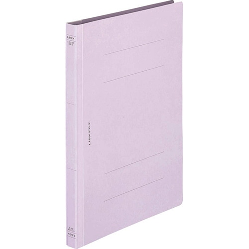 ライオン事務器 フラットファイル(環境) 樹脂押え具 B5タテ 150枚収容 背幅18mm パープル A-522KB5S 1セット(10冊)