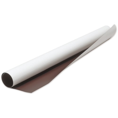 マグエックス　マグネットカラーシート　タテ６００×ヨコ５００×厚さ０．８ｍｍ　白　ＭＳＣ－０８－５０６０Ｗ　１セット（６枚）