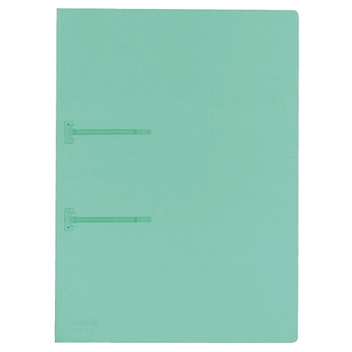 コクヨ ファスナーファイル(クリヤーカラー) A4タテ 2穴 90枚収容 緑 フ-P170G 1セット(20冊)