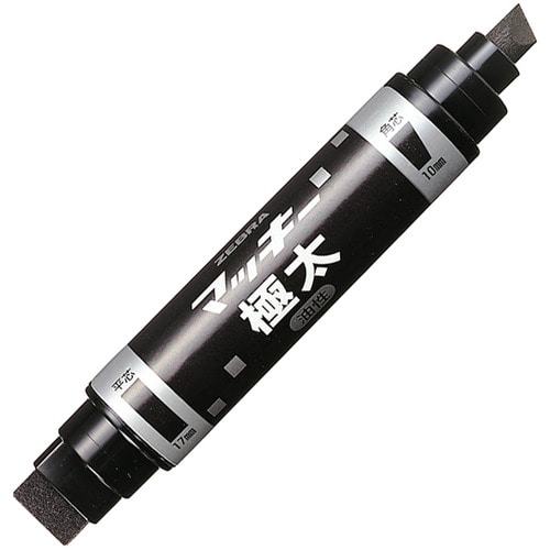 ゼブラ 油性マーカー マッキー極太 角芯太字+平芯極太 黒 MC-EB-450-BKT 1セット(5本)