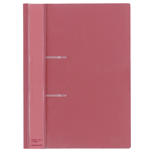コクヨ ファスナーファイル(レポート) PP表紙 A4タテ 2穴 100枚収容 ピンク フ-P160P 1セット(20冊)