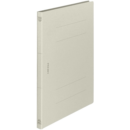 ライオン事務器 フラットファイル(環境) 樹脂押え具 A4タテ 150枚収容 背幅18mm グレー A-513KA4S 1セット(10冊)