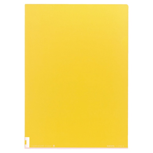 コクヨ クリヤーホルダー(カラーズ) A4 レモンイエロー フ-C750-2 1セット(5枚)