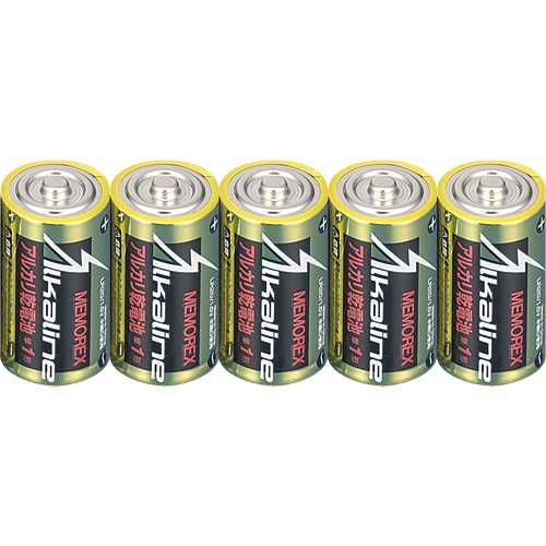 メモレックス・テレックス アルカリ乾電池 単1形 LR20/1.5V/10S 1セット(30本:10本×3パック)