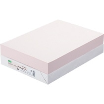 TANOSEE αエコカラーペーパーII B4 ライトピンク 1セット(2500枚:500枚×5冊)
