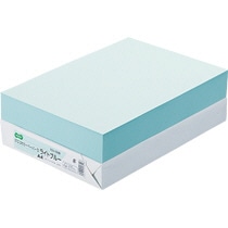 TANOSEE αエコカラーペーパーII A4 ライトブルー 1セット(2500枚:500枚×5冊)