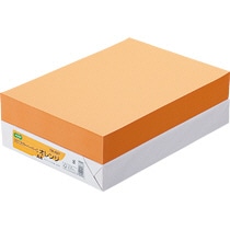 TANOSEE αエコカラーペーパーII A4 オレンジ 1セット(2500枚:500枚×5冊)