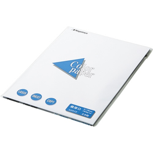 長門屋商店 Color Paper A4 最厚口 白 ナ-3501 1セット(250枚:25枚×10冊)