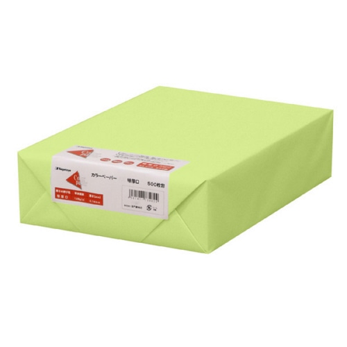 長門屋商店 Color Paper B5 特厚口 うぐいす ナ-4408 1セット(500枚:50枚×10冊)