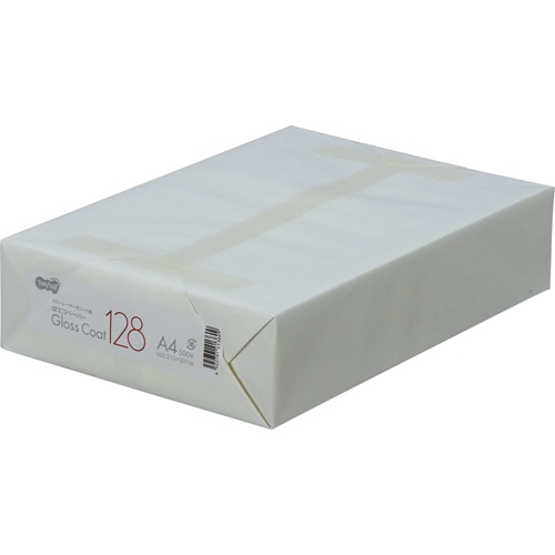 TANOSEE αエコグロスコート128 A4 128g 1セット(1500枚:500枚×3冊)