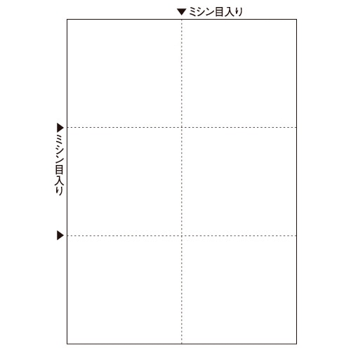 TANOSEE マルチプリンタ帳票(スーパーエコノミー) A4 白紙 6面 1セット(500枚:100枚×5冊)