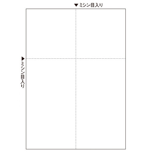 TANOSEE マルチプリンタ帳票(スーパーエコノミー) A4 白紙 EIAJ対応 1セット(500枚:100枚×5冊)