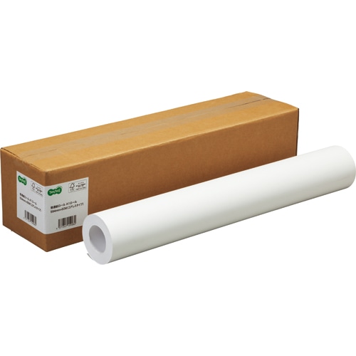 TANOSEE 普通紙ロール(コアレスタイプ) A1ロール 594mm×60m 64g 1セット(3本)