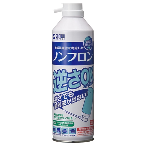 サンワサプライ　ノンフロン　エアダスター（逆さ使用ＯＫ）　エコタイプ　３５０ｍＬ　ＣＤ－３１Ｔ　１セット（２４本）