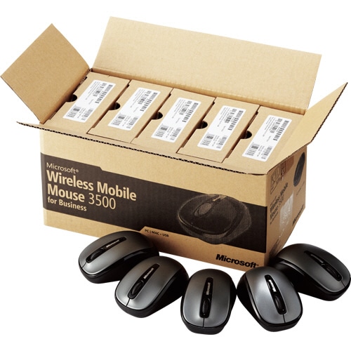 マイクロソフト ワイヤレス モバイル マウス 3500 ユーロシルバー 5RH-00009 1セット(5個)