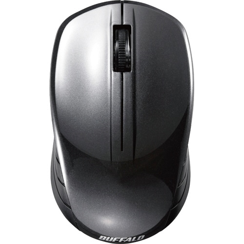 バッファロー 無線 BlueLED 3ボタン スタンダードマウス ブラック BSMBW107BK 1セット(3個)