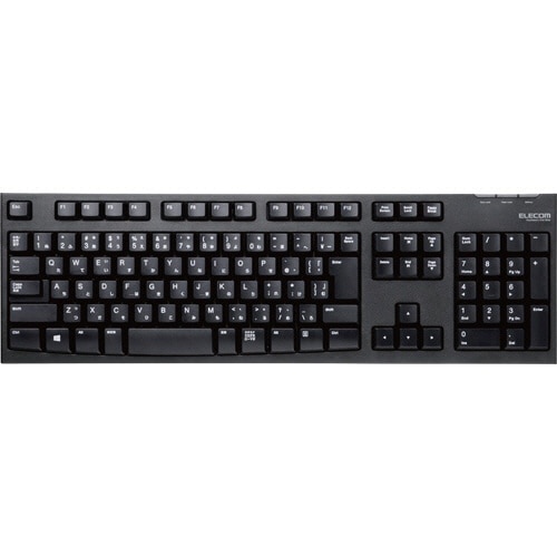 エレコム 2.4GHzワイヤレスフルキーボード 108キー USB接続 ブラック TK-FDM063TBK 1セット(5台)