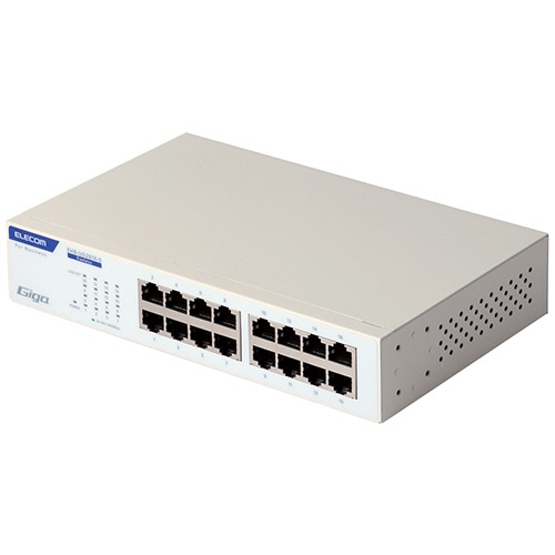 エレコム レイヤー2 Giga対応 アンマネージスイッチ 16ポート EHB-UG2B16-S 1セット(3台)