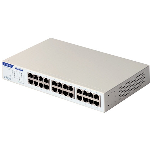 エレコム レイヤー2 Giga対応 アンマネージスイッチ 24ポート EHB-UG2B24-S 1セット(3台)