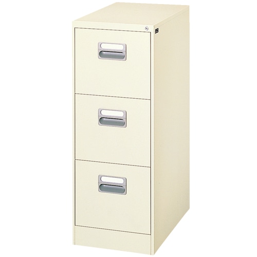 ライオン事務器 (N)ファイリングキャビネット A4サイズ カウンター型3段 アイボリー A4-3N 1台