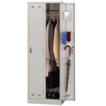 ライオン事務器 (N)LEO ロッカー 2人用 ニューグレー LE-2N 1台