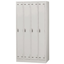 ライオン事務器 (N)LEO ロッカー 4人用 ニューグレー LE-4N 1台