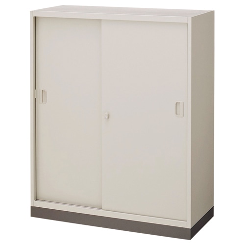 ライオン事務器 (N)LEO オフィスユニット 下置専用 引き戸型 高さ1110mm ニューグレー LESB-11S 1台