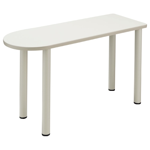 ライオン事務器 (N)LEO オフィスデスク サイドテーブル 幅450×奥行1200mm ニューグレー LE-0412ST 1台