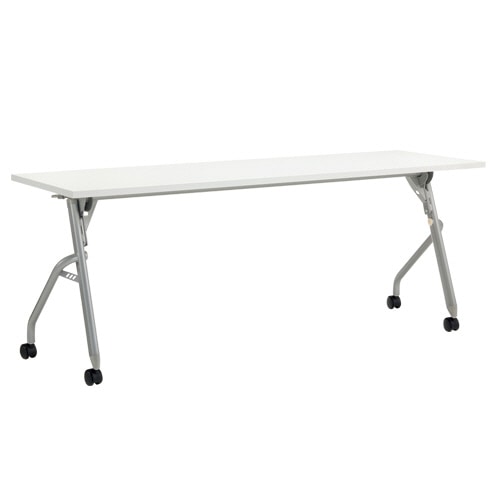 ライオン事務器 (N)デリカフラップテーブル(トラナ) 幕板なし 幅1800×奥行450mm ホワイト TRN-1845 1台