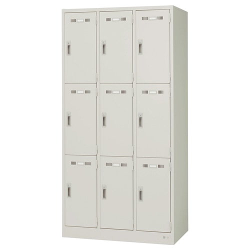 ライオン事務器 (N)LEO ロッカー 9人用 ニューグレー LE-9N 1台