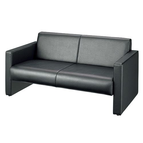 ライオン事務器 (N)応接セット(S-190) ソファー ブラック S-190SF 1台