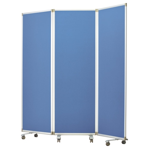 エランサ (N)3連スクリーン 幅1800×奥行350×高さ1800mm 布貼り ブルー KSN-1818BL 1台