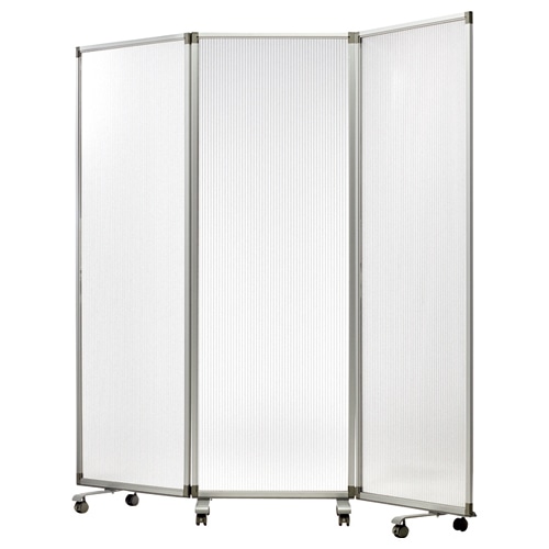 エランサ (N)3連スクリーン 幅1800×奥行350×高さ1800mm 半透明 KSN-1818PP 1台