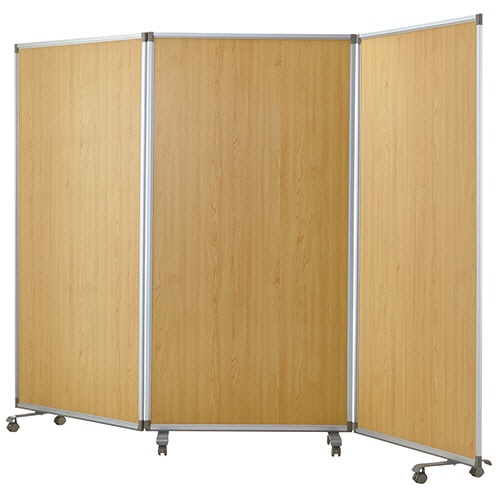 エランサ (N)3連スクリーン 幅2700×奥行350×高さ1800mm 木目 KSN-2718-N 1台