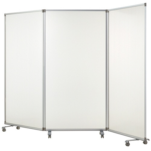 エランサ (N)3連スクリーン 幅2700×奥行350×高さ1800mm 半透明 KSN-2718-PP 1台