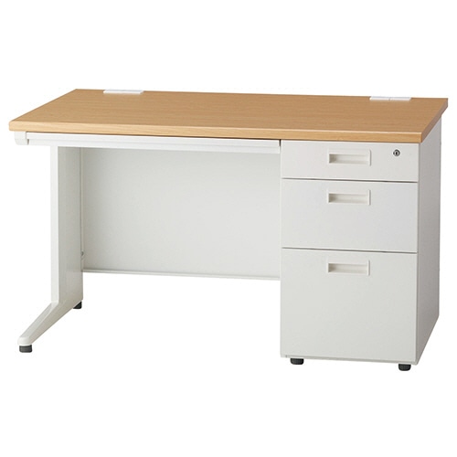 エランサ (N)オフィスデスク 片袖デスク 幅1200mm ナチュラル TKDS-N127S-MW 1台