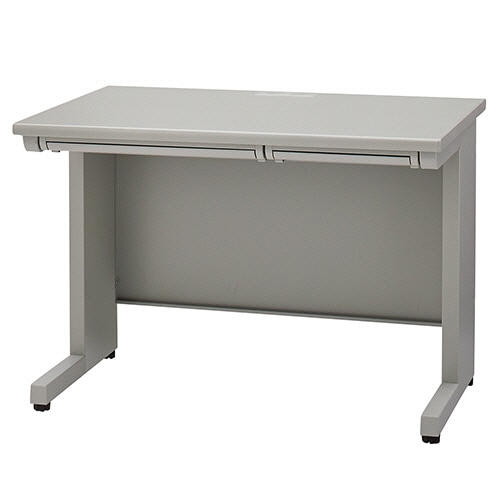 ライオン事務器 (N)LEO オフィスデスク 平机 幅1000×奥行700×高さ700mm ニューグレー LER-L107FD-HH 1台