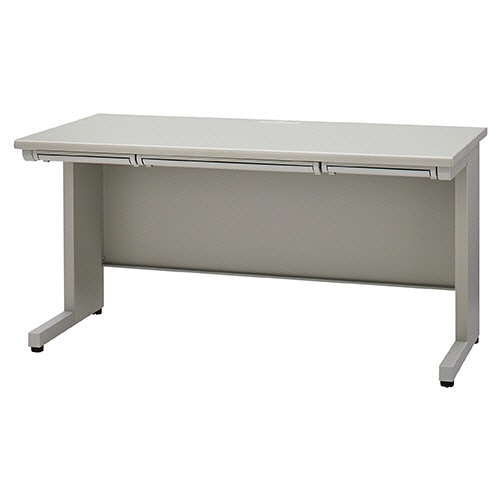 ライオン事務器 (N)LEO オフィスデスク 平机 幅1400×奥行700×高さ700mm ニューグレー LER-L147FD-HH 1台