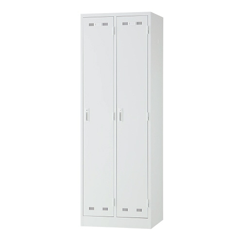 ライオン事務器 (N)LEO ロッカー 2人用 ホワイト LE-2W 1台