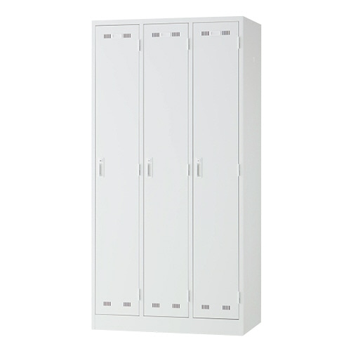 ライオン事務器 (N)LEO ロッカー 3人用 ホワイト LE-3W 1台