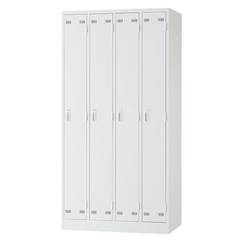 ライオン事務器 (N)LEO ロッカー 4人用 ホワイト LE-4W 1台