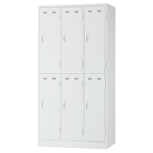 ライオン事務器 (N)LEO ロッカー 6人用 ホワイト LE-6W 1台