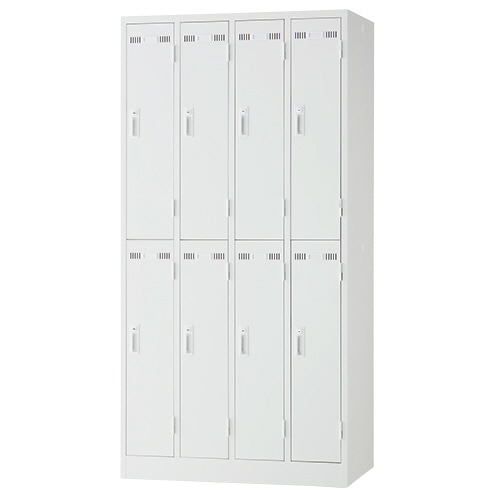 ライオン事務器 (N)LEO ロッカー 8人用 ホワイト LE-8W 1台