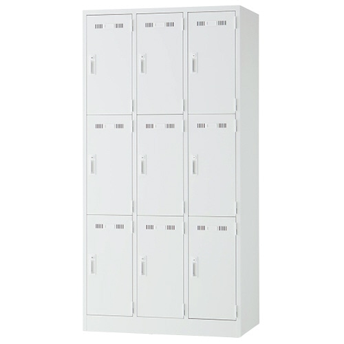 ライオン事務器 (N)LEO ロッカー 9人用 ホワイト LE-9W 1台