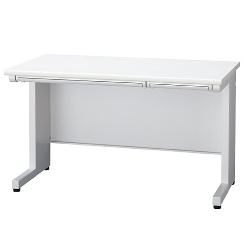 ライオン事務器 (N)LEO オフィスデスク 平机 幅1200×奥行700×高さ700mm ホワイト LER-L127FD-WW 1台