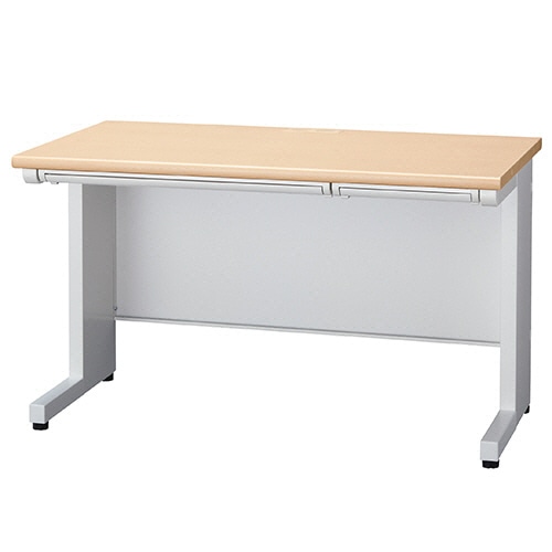 ライオン事務器 (N)LEO オフィスデスク 平机 幅1200×奥行700×高さ700mm ナチュラル LER-L127FD-MW 1台