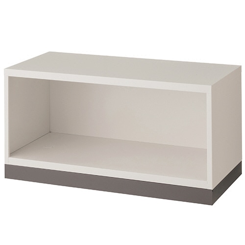 ライオン事務器 (N)LEOオフィスユニット オープン 下置き 1段 幅900×奥行450×高さ460mm ホワイト LEWB-04K 1台